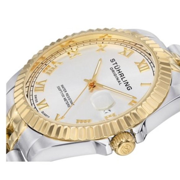 NWT-Stuhrling Original Men's Coronet Watch - Picture 2 of 4